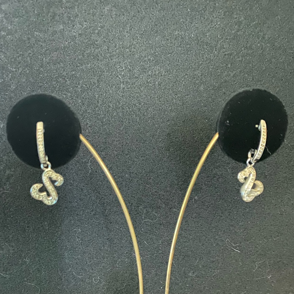 Jane Seymour Open Hearts Earrings with Diamonds